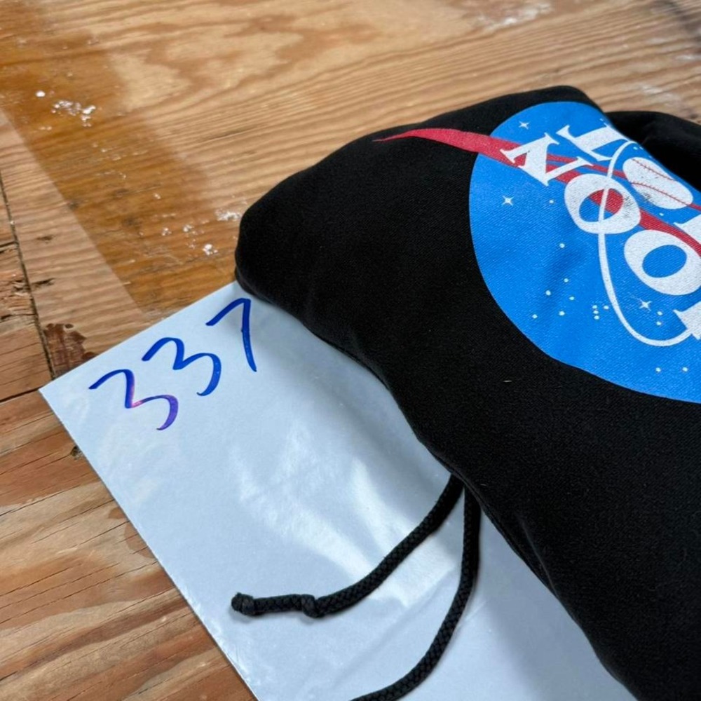 black moonshot baseball nasa style graphic hoodie - Picture 5 of 5